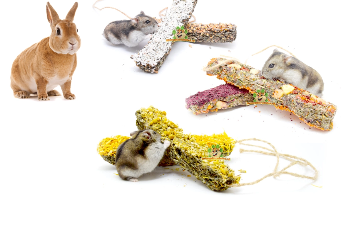 Bâtonnets à grignoter pour rongeurs et lapins