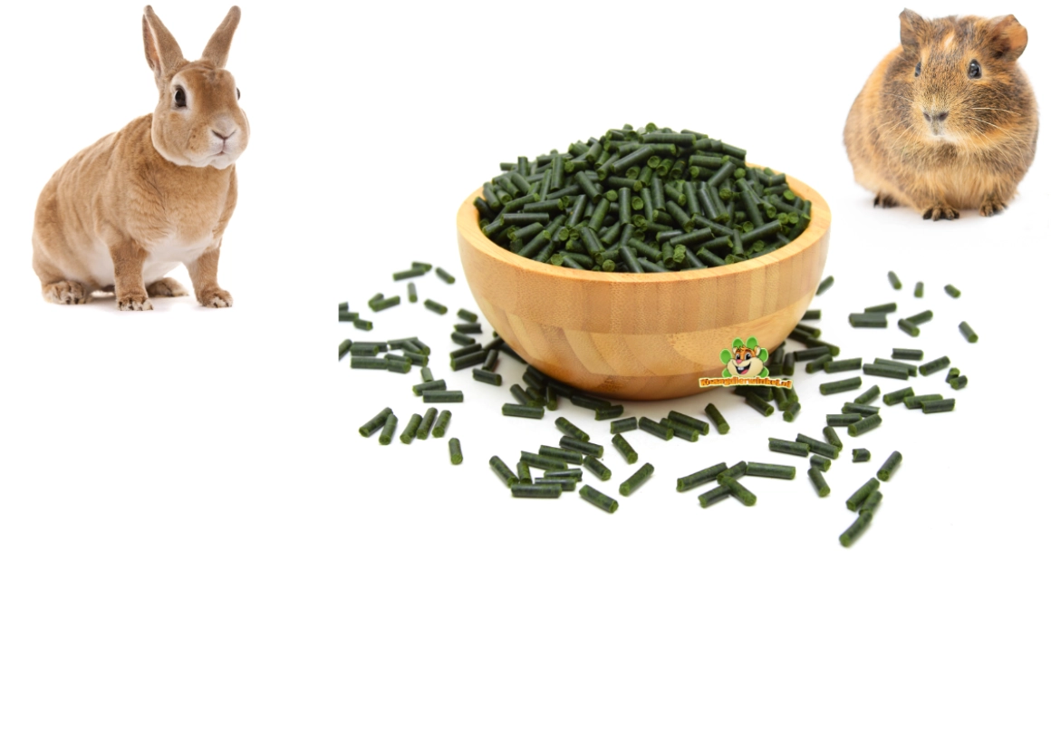 Granulki ziołowe dla gryzoni i królików - kompaktowe granulki jako urozmaicenie diety, do talerzy przekąsek i jako pasza