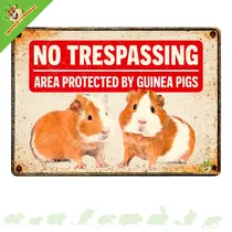 Znak ostrzegawczy Cavia No Trespassing