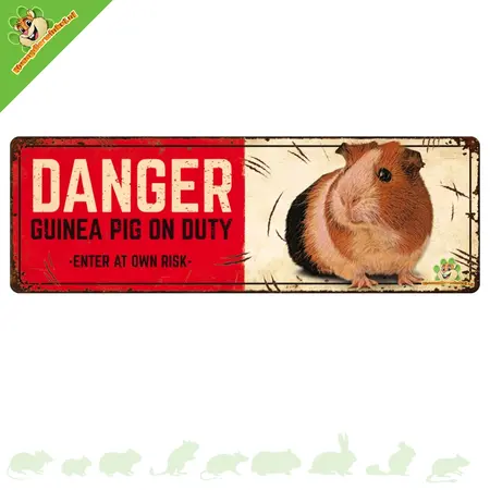 Panneau d'avertissement de danger Cavia