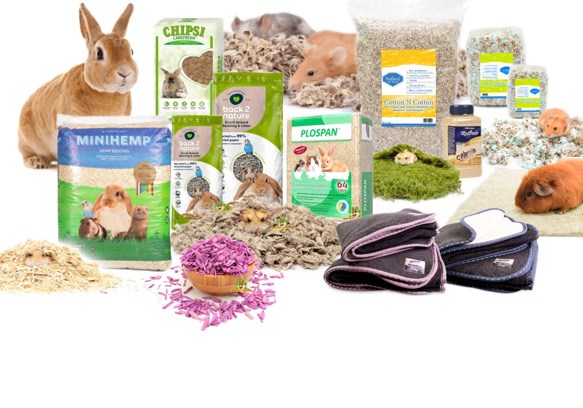Lecho de la marca Natural Pet para roedores y conejos