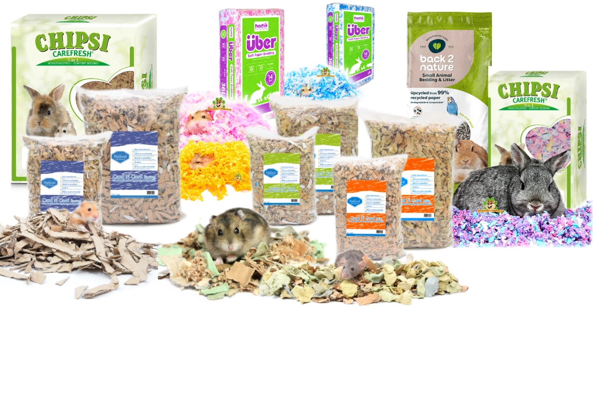 rodent shop bedding made of paper - carefresh - the natural pet brand- card n card- uber paper bedding - back 2 nature