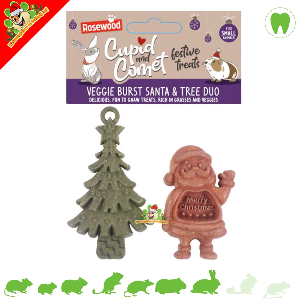 Rosewood Weihnachts-Veggie-Burst-Weihnachtsmann- und Baum-Duo