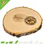 Tree trunk disc with feeding bowl 17 cm