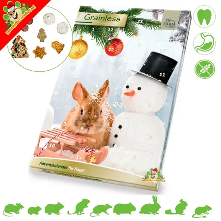 JR Farm Grainless Kerst Adventskalender Knaagdieren & Konijnen