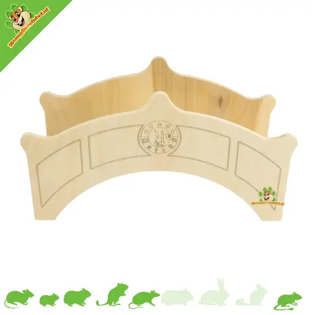 Getzoo Getzoo Drewniany mostek dla chomika 25 cm do aranżacji wnętrz dla chomików