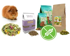 Alimento para cobayas sin cereales