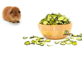 Snacks de verduras deshidratadas para cobayas