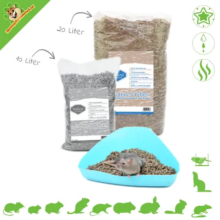 The Natural Pet Brand Baumwollpellets – Einstreu