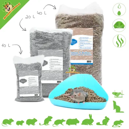 The Natural Pet Brand Baumwollpellets – Einstreu