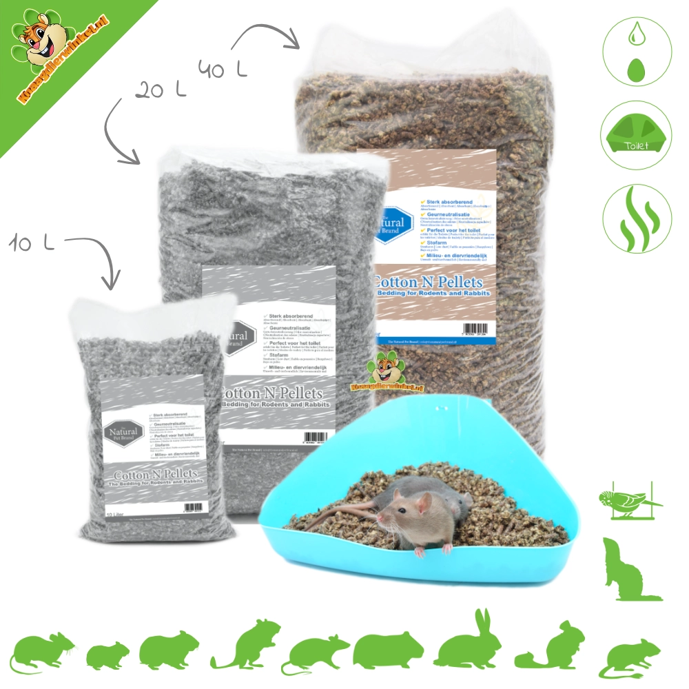 The Natural Pet Brand Bawełna N Pellets Bawełniany Pellet Okrywowy