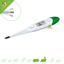 Digital thermometer flexible tip