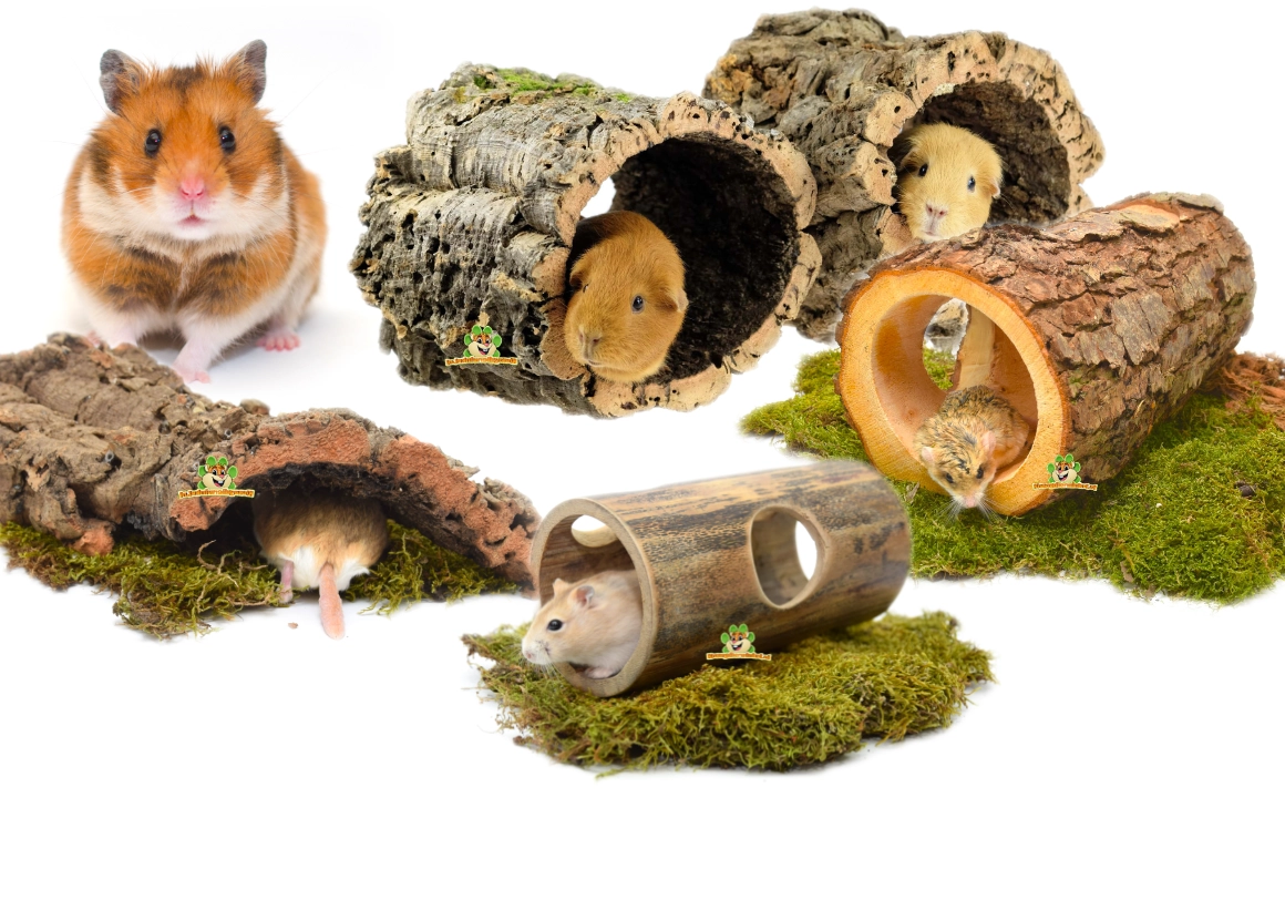 natuurlijke inrichting voor knaagdieren hamsters en konijnen ook voor hamsterscaping en gerbilscaping