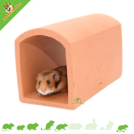 Elmato Tunel dla gryzoni, okrągły, terakotowy, 25 cm!