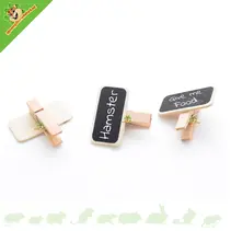 Mini pizarra con pinza para la ropa