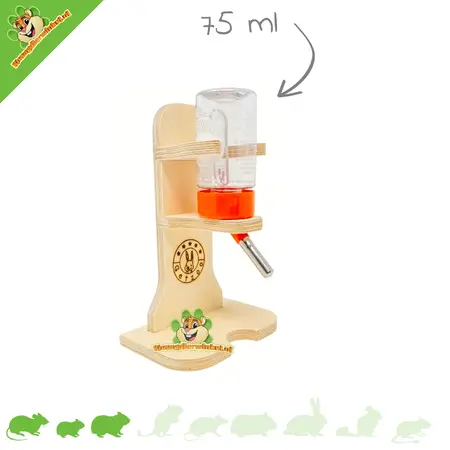 Getzoo Trinkflaschenhalter aus Holz + Classic® Trinkflasche