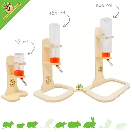 Getzoo Wooden Drinking Bottle Holder + Classic® Drinking Bottle