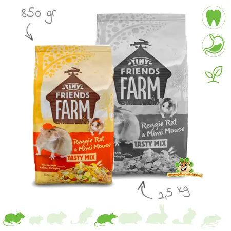 Supreme Reggie Rat & Mimi Mouse Mélange savoureux Nourriture pour souris et rats