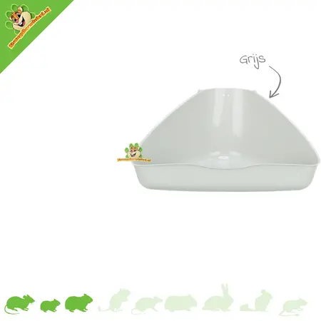 Trixie Toilettes d'angle 16 cm pour souris, hamsters nains et hamsters