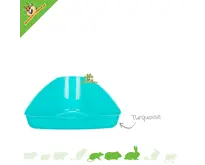 Hoektoilet 45 cm voor Konijnen, Cavia’s & Ratten