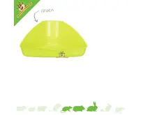 Inodoro de esquina de 45 cm para conejos, cobayas y ratas.