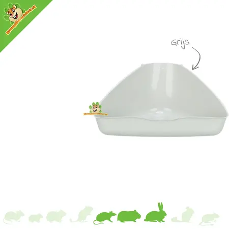 Trixie Hoektoilet 45 cm voor Konijnen, Cavia’s & Ratten
