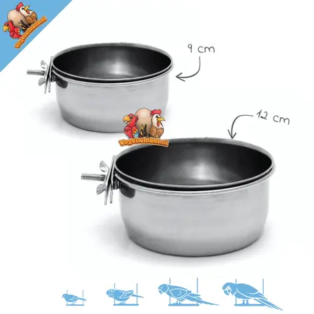 Stainless steel food bowl 7 cm