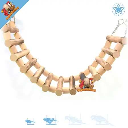 Quapas! Wooden Suspension Bridge 77 cm for Mice and Rats