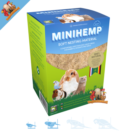 Hempflax Matériau de nidification en chanvre pour rongeurs et oiseaux !