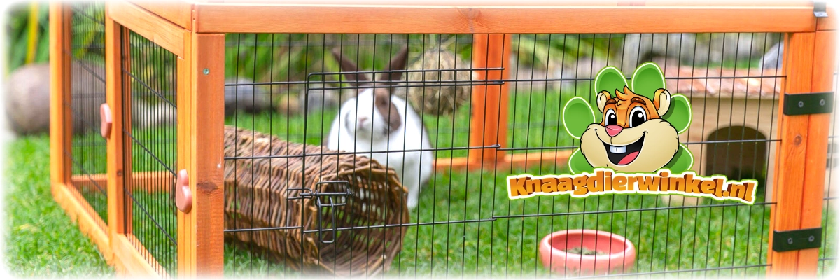 konijnen ren met dak Natura