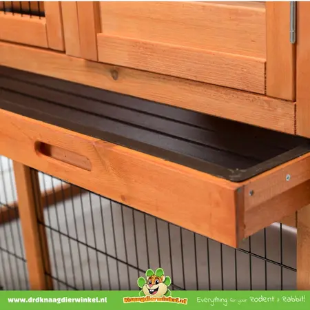 Trixie Weatherproof Wooden Rabbit Hutch of 124 cm