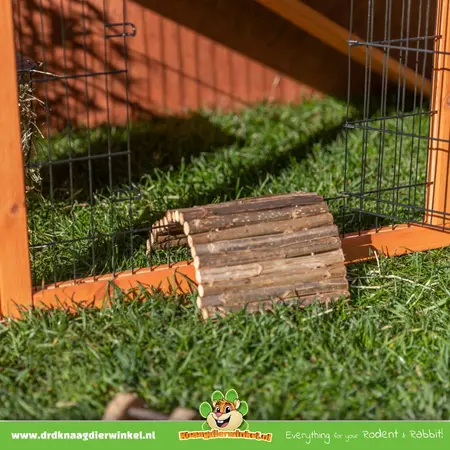 Trixie Jaula de madera resistente a la intemperie para conejos de 124 cm.