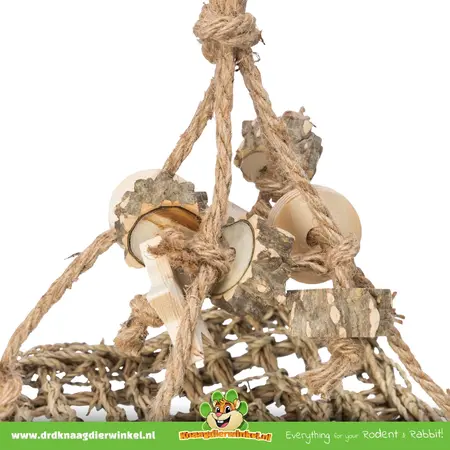 Trixie Balançoire en jonc de mer naturel 19 cm pour oiseaux et rongeurs