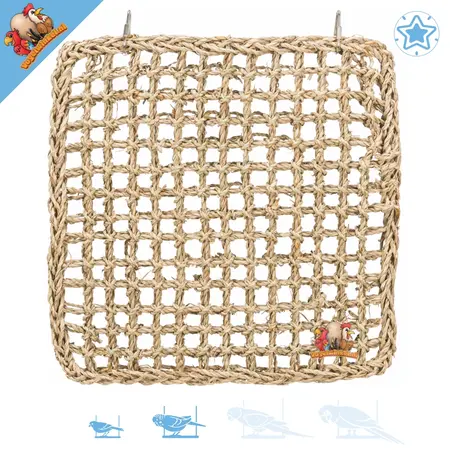 Trixie Tapis d'escalade en jonc de mer pour oiseaux et rongeurs 30 cm