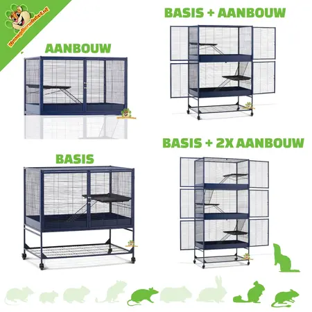 Savic Suite Royale Bleu 100 AJOUTER UNE UNITÉ Cage d'extension