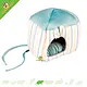 Plush Cube House Striped 20 cm – Soft Sleeping House with Cushion for Rats