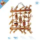 Corde d'escalade en sisal avec blocs de bois de 36 cm pour oiseaux, souris et rats