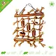 Corde d'escalade en sisal avec blocs de bois de 36 cm pour oiseaux, souris et rats