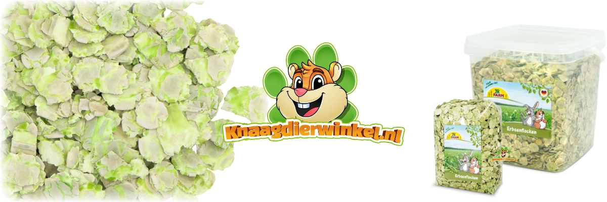 Complément nutritif aux flocons de pois JR Farm pour rongeurs