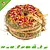 Donut de heno con flores XL