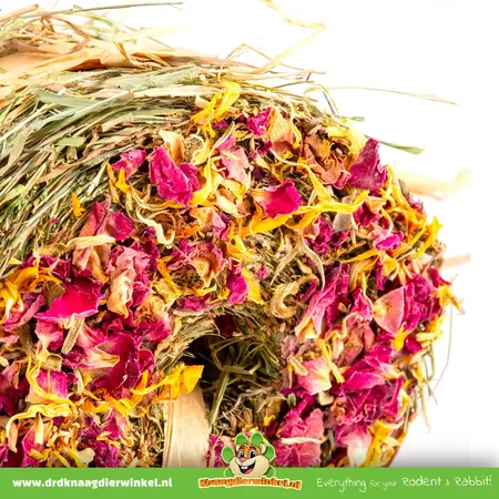 Hay Donut with Flowers XL