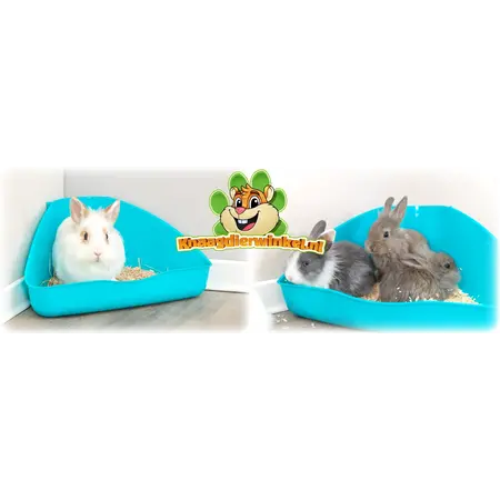 Trixie Ecktoilette 36 cm für Meerschweinchen, Ratten und Zwergkaninchen
