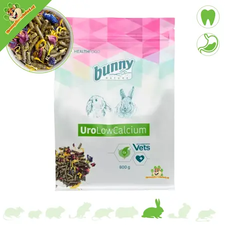 Bunny Nature GoVet Health Uro Low Calcium konijnenvoer 800 gram