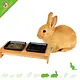 Trixie Futternapf & Wassernapf Schwarz Deluxe Holz 28 cm