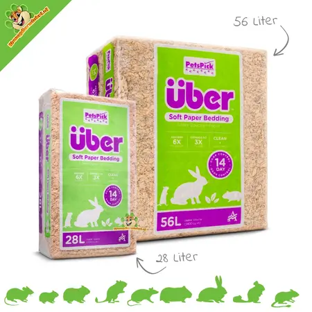 PetsPick Über Papierstreu Natural – Weiche Papiereinstreu