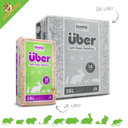 PetsPick Über Papierbettwäsche Natur