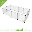 Cage cubique en fil de fer Peter 140 cm