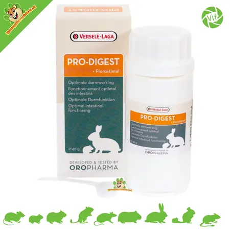 Versele-Laga Conditionneur intestinal Pro-Digest 40 g – Flore intestinale saine pour rongeurs et lapins