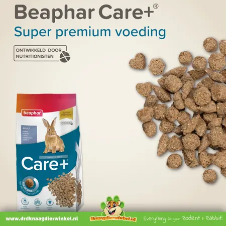 Beaphar Beaphar Care+ Konijn – Volledig en Vezelrijk Konijnenvoer met All-in-One Brok