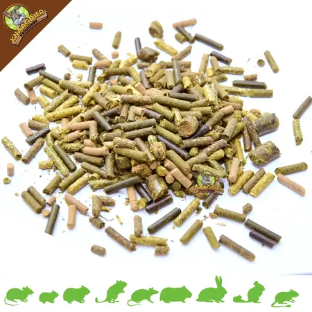 Knaagdier Kruidenier Pellets Herbal Explosion Mix: disfrute natural para su roedor
